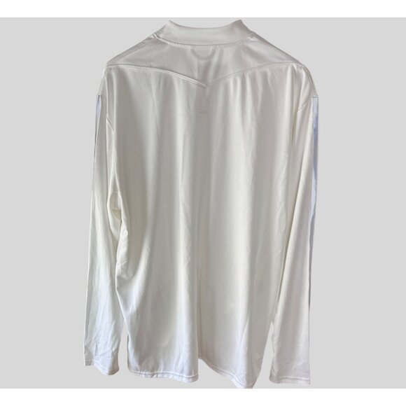 Adidas Size 2XL Polyester Full-Zip Slim Fit Track 3-Stripe Detail Jacket White - Picture 9 of 9